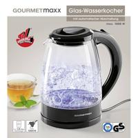 GourmetMaxx Waterkoker Aantal/Volume: 1.8 l Zwart - thumbnail