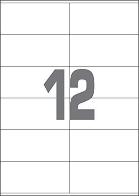 A4 etiketten 105 x 48 mm wit 100 vel Sorex