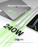 Kabel USB-C naar USB-C Belkin CAB025HQ2MWH Wit 2 m Snellader - thumbnail