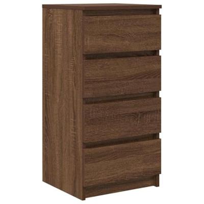 Dressoir 37,5x35x76 cm bewerkt hout bruin eikenkleurig Dressoir 37,5x35x76 cm bewerkt hout bruin eikenkleurig