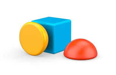 Magnetische blokken - GEOMAG - Magicube 061 - 8 stuks - Stapelbaar - Gerecycled plastic - thumbnail