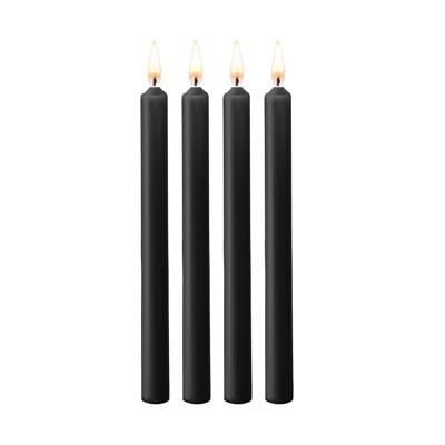 Teasing Wax Candles Large - Parafin - 4-pack - Black Teasing Wax Candles Large - Parafin - 4-pack - Black