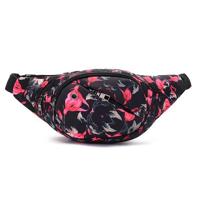Kleur afdrukken multifunctionele casual zakken Dames outdoor portemonnee taille tas (rood) - thumbnail