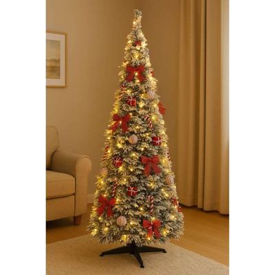 Kerstboom Home ESPRIT Wit Rood PVC Besneeuwd