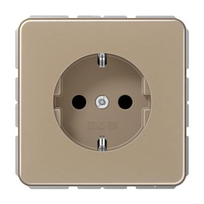 Jung CD1520GB Wandcontactdoos met randaarde Inzetstuk 1-voudig Brons 1 stuk(s)
