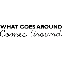 What goes around - Muursticker - thumbnail