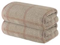 LIVARNO home 2 handdoeken 50 x 100 cm (Beige) - thumbnail