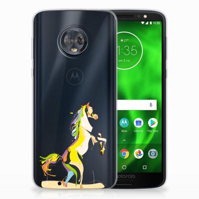Motorola Moto G6 Telefoonhoesje met Naam Horse Color Motorola Moto G6 Telefoonhoesje met Naam Horse Color