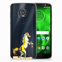 Motorola Moto G6 Telefoonhoesje met Naam Horse Color - thumbnail