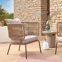 Kave Home Tuinfauteuil 'Nadin' kleur Beige - thumbnail
