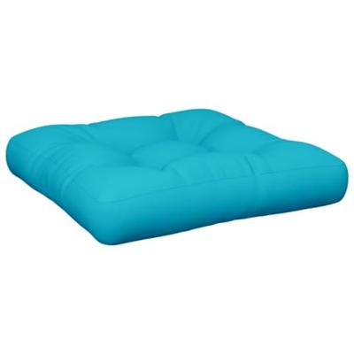 VidaXL Palletkussens 2 st stof turquoise