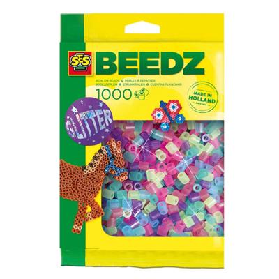 SES Creative Ses strijkkralen - mix glitter, 1000st.