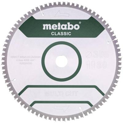 Metabo MULTI CUT CLASSIC 628286000 Cirkelzaagblad 305 x 30 x 2.2 mm Aantal tanden: 80 1 stuk(s)