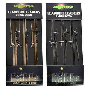 Korda Leadcore Leader Ring Swivel 3st Gravel Brown