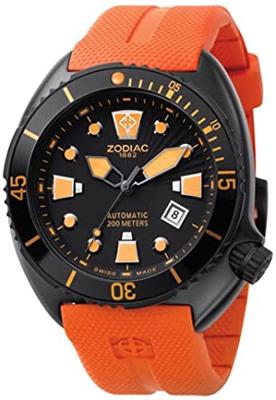 Horlogeband Zodiac ZO8006 Rubber Oranje 25mm