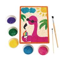 Colorations Maak je eigen houten puzzel, 6st. - thumbnail