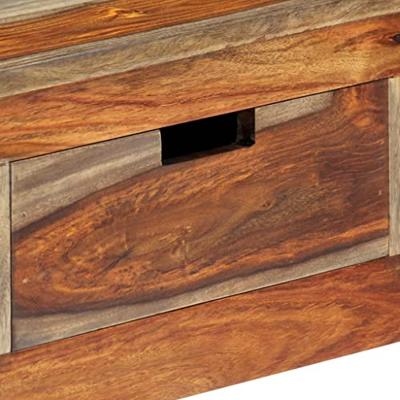 Wandtafel met 3 lades 120x30x75 cm massief acaciahout