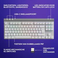 Logitech G G515 Lightspeed TKL toetsenbord Draadloos Wit - thumbnail