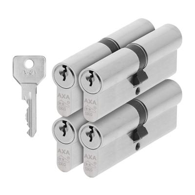 AXA AXA Security SKG** dubbele veiligheidscilinder verlengd gelijksluitend (4x) 45-45 mm - vernikkeld