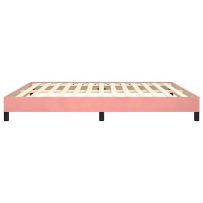 Bedframe fluweel roze 180x200 cm