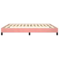 Bedframe fluweel roze 180x200 cm - thumbnail