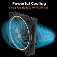 Akasa SOHO AR12 Computer behuizing Ventilator 12 cm Zwart 3 stuk(s) - thumbnail
