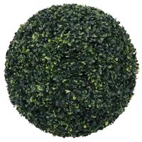 Kunstbuxusballen met LED-verlichting 2 st 52 cm groen - thumbnail