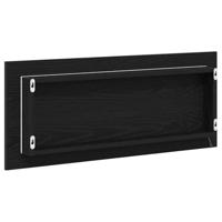 Spiegel met spiegel Zwart eiken 90 x 8.5 x 37 cm Bewerkt hout - thumbnail