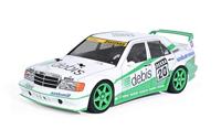 Tamiya 1:10 RC auto Elektro Straatmodel Mercedes Benz 190E debis Zakspeed Brushed 4WD Bouwpakket TT-01E - thumbnail