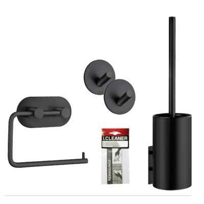Toiletset Accessoires Smedbo Smart Pack Mat Zwart Toiletset Accessoires Smedbo Smart Pack Mat Zwart