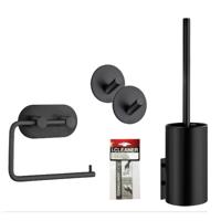 Toiletset Accessoires Smedbo Smart Pack Mat Zwart - thumbnail