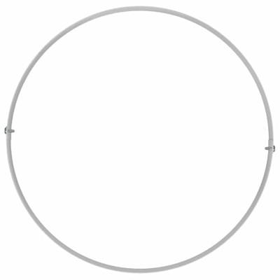 VidaXL Plantenring wit 30 x 30 x 20 cm koudgewalst staal