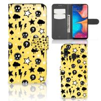 Telefoonhoesje met Naam Samsung Galaxy A30 Punk Geel - thumbnail