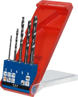 kwb 421140 HSS Metaal-spiraalboorset 5-delig 2 mm, 3 mm, 4 mm, 5 mm, 6 mm DIN 1412 C 1/4 (6.3 mm) 1 stuk(s)