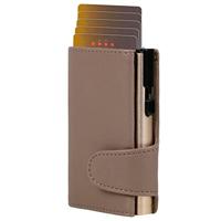 Juscha JU-963106 Pasjeshouder Clicksafe RFID Kunstleer Beige/champ 8 Pasjes Met Opbergvak Voor Muntgeld - thumbnail
