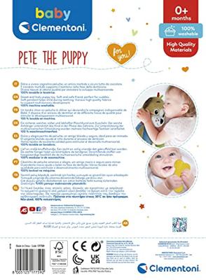 Clementoni baby pluchen knuffel pete de puppy