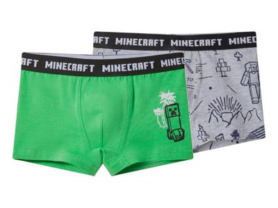 Set van 2 kinder boxers (groen/grijs, 134/140) Set van 2 kinder boxers (groen/grijs, 134/140)