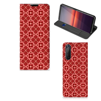 Sony Xperia 5 II | Hoesje met Magneet | Batik Rood