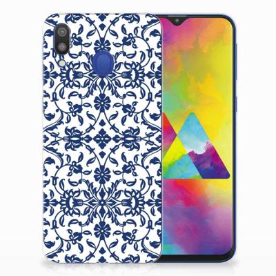 Samsung Galaxy M20 (Power) | TPU Case | Flower Blue Samsung Galaxy M20 (Power) | TPU Case | Flower Blue