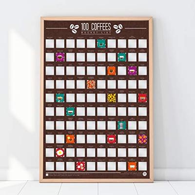 Gift Republic Scratch Poster - 100 Koffie