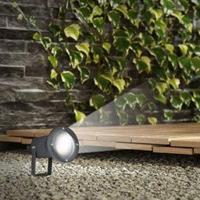 Set van 9 LED prikspots - Dimbaar - Kantelbaar - 6500K daglicht wit - 4 Watt 345 Lumen - IP65 - Waterdicht - Zwart - Tuinspot - tuinverlichting - padverlichting - thumbnail