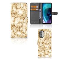 Motorola Moto G51 5G | Bookcase | Marmer Goud - thumbnail