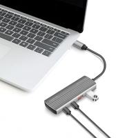 LogiLink UA0413 USB 3.2 Gen 2-hub 4 poorten Met aluminium behuizing, Met snellaadpoort Space grijs - thumbnail