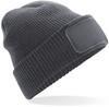Beechfield CB440 Thinsulate™ Patch Beanie - Graphite Grey - One Size - thumbnail
