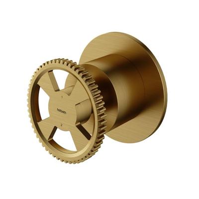 Inbouwkraan Hotbath Cobber @Work Met 2-Weg Omstel Geborsteld Messing PVD (excl. Inbouwdeel)