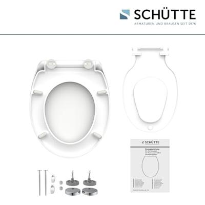 Schütte WC zitting duroplast FAMILY WHITE met soft-close-mechanisme en snelsluiting - thumbnail