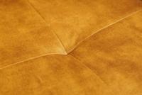 Draaidesign stoel EUPHORIA mosterdgeel fluweel met armleuning metalen frame zwart - 40260 - thumbnail