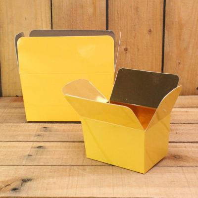 Bonbon doosjes - Chocolade doosje - Warm geel laag - 24 stuks