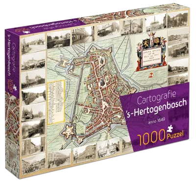 Puzzel Cartografie 's-Hertogenbosch 1000 stukjes Puzzel Cartografie 's-Hertogenbosch 1000 stukjes