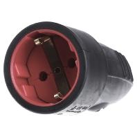Bachmann 913.174 Koppeling met randaarde Rubber, Silicone 250 V Zwart IP44, IP20